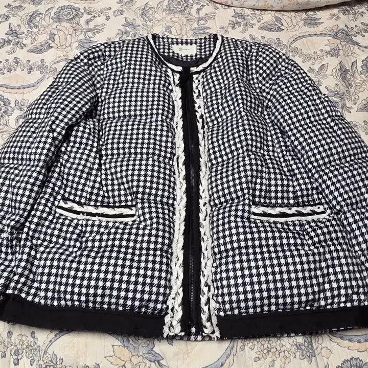 [BUNJANG] G Studio 20FW Goose Down Jacket (Houndstooth) 88 / 지스튜디오 20FW 구스다운 자켓 88