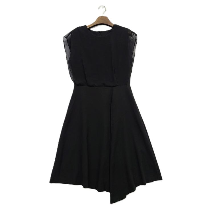 [BUNJANG] Alice Black Sleeveless Chiffon Dress / 마란트/66/블랙 민소매 쉬폰 원피스/앨리스/9825