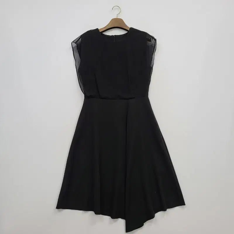 [BUNJANG] Alice Black Sleeveless Chiffon Dress / 마란트/66/블랙 민소매 쉬폰 원피스/앨리스/9825