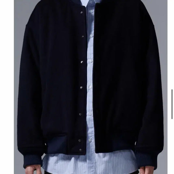 [BUNJANG] PERENN Padded Wool Stadium Jacket Navy Size 1 / (1) PERENN 퍼렌 패디드 울 스타디움 자켓 stadium