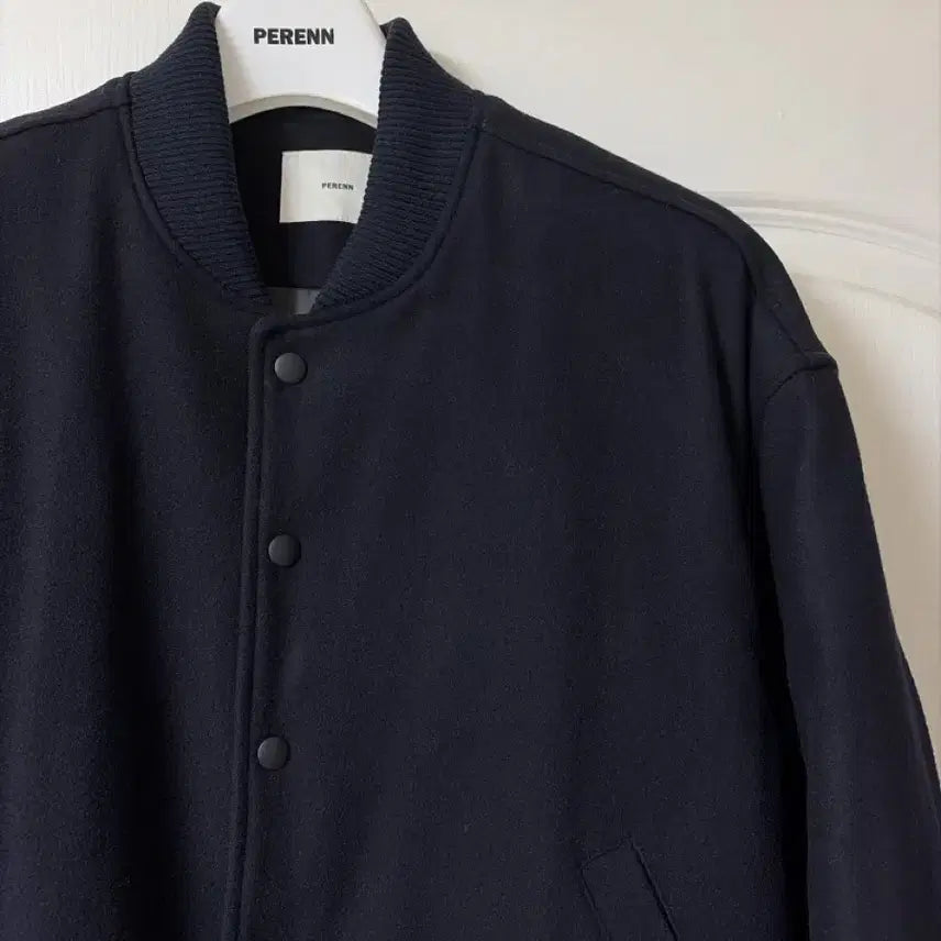 [BUNJANG] PERENN Padded Wool Stadium Jacket Navy Size 1 / (1) PERENN 퍼렌 패디드 울 스타디움 자켓 stadium