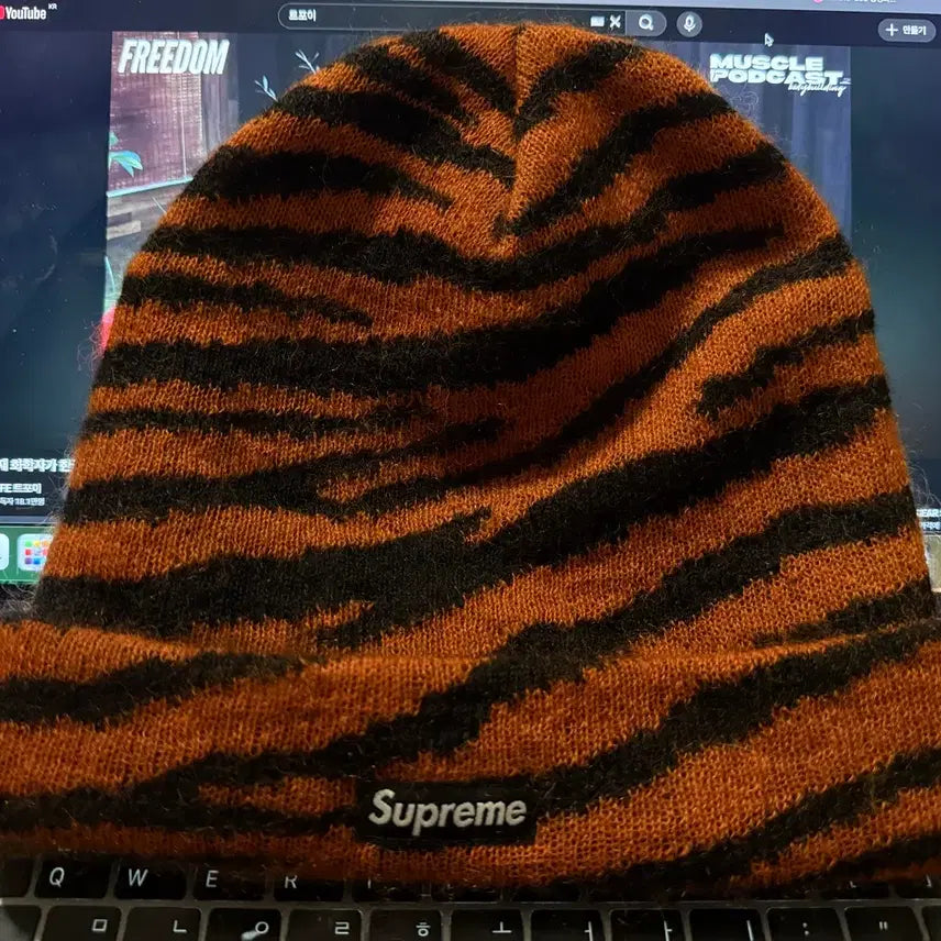 [BUNJANG] Supreme Tiger Mohair Beanie / 슈프림 모헤어 타이거비니