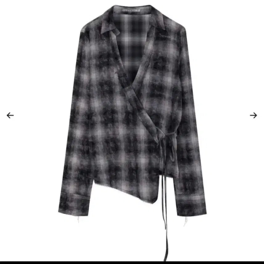 [BUNJANG] Bohemian Seoul Unbalance Check Shirt / 보헤미안서울 WRAP UNBALANCE CHECK SHIRT