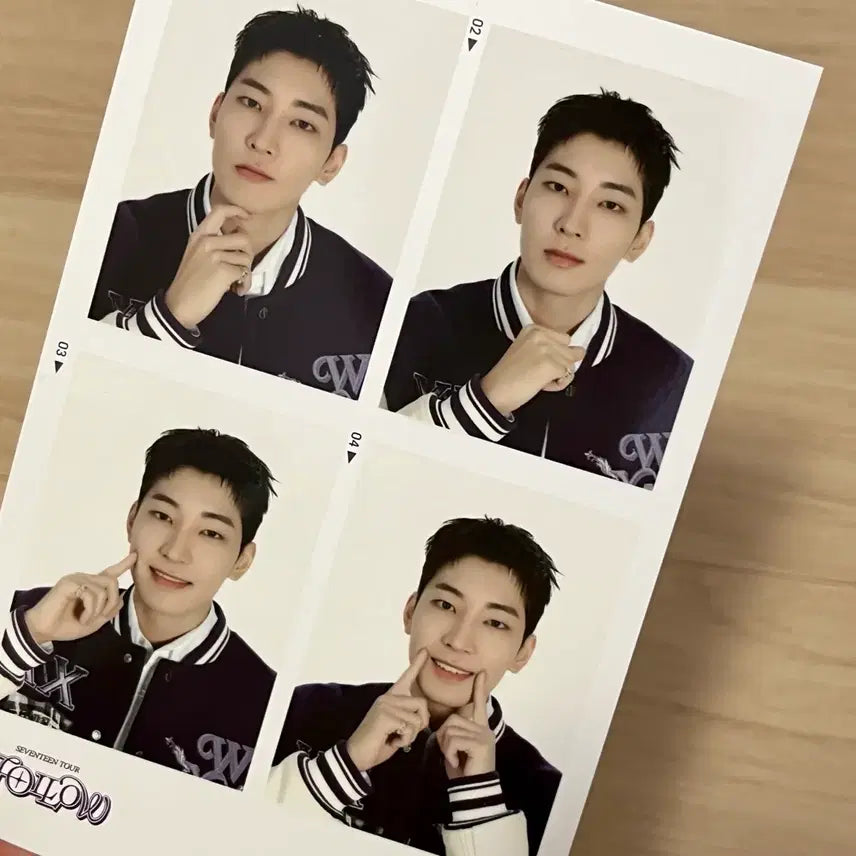 [BUNJANG] SEVENTEEN WONWOO FOLLOW Four-Cut Photo Bundle Set / 세븐틴 팔로우 네컷 트레카 원우 포카 일괄 양도