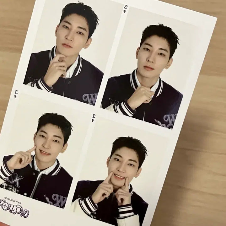 [BUNJANG] SEVENTEEN WONWOO FOLLOW Four-Cut Photo Bundle Set / 세븐틴 팔로우 네컷 트레카 원우 포카 일괄 양도