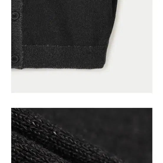 [BUNJANG] Series Round Neck Cardigan Black / 시리즈 간절기 라운드넥 가디건 블랙