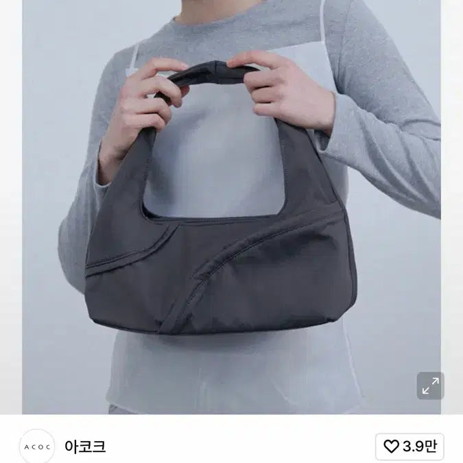 [SOLD OUT] 아코크 아젠다 숄더백 그레이 s