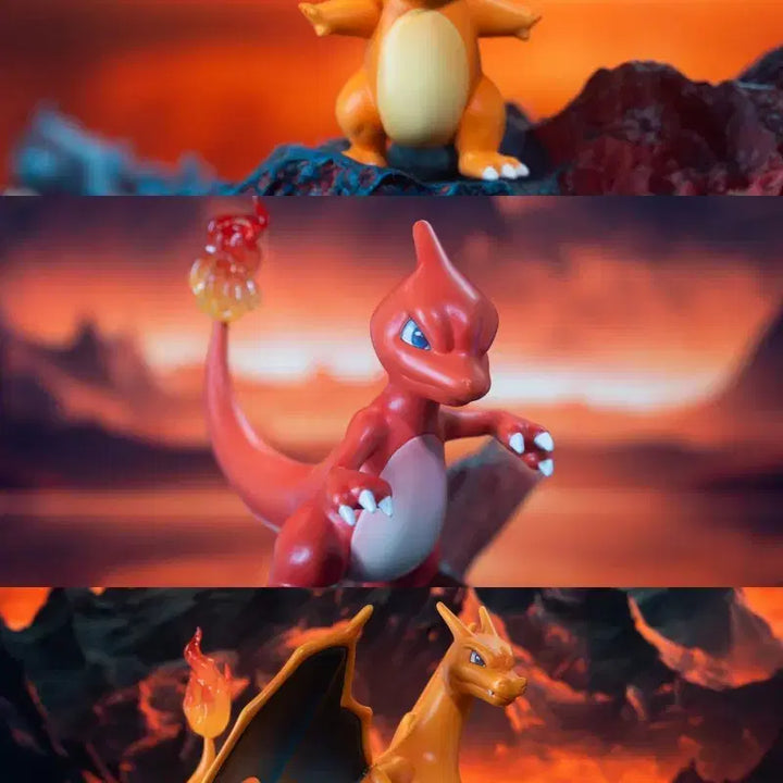 [BUNJANG] Pokemon Charizard Evolution Tree Resin / 포켓몬 스케일 레진 리무진 리자몽 진화트리