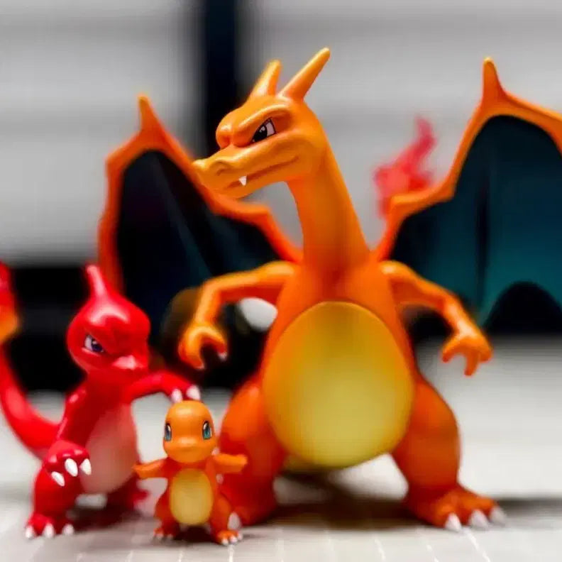 [BUNJANG] Pokemon Charizard Evolution Tree Resin / 포켓몬 스케일 레진 리무진 리자몽 진화트리