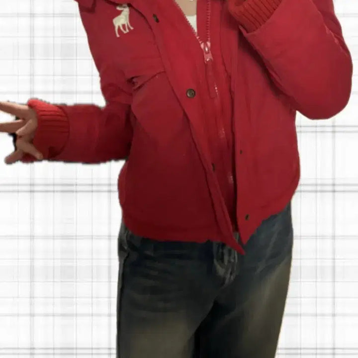 [BUNJANG] Abercrombie &amp; Fitch Kids Padded Short Jacket / 아베크롬비 숏 패딩