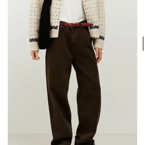 [BUNJANG] The Lai Brown Denim Pants / 더라이 브라운 데님