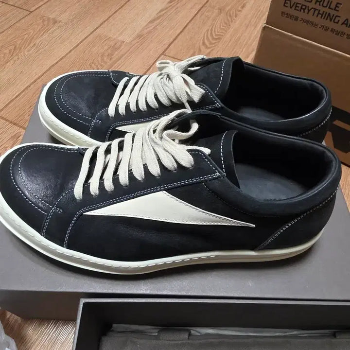 [BUNJANG] Rick Owens Rick Owens Sneakers / 43 ) 릭오웬스 릭반스 스니커즈 레더 블랙