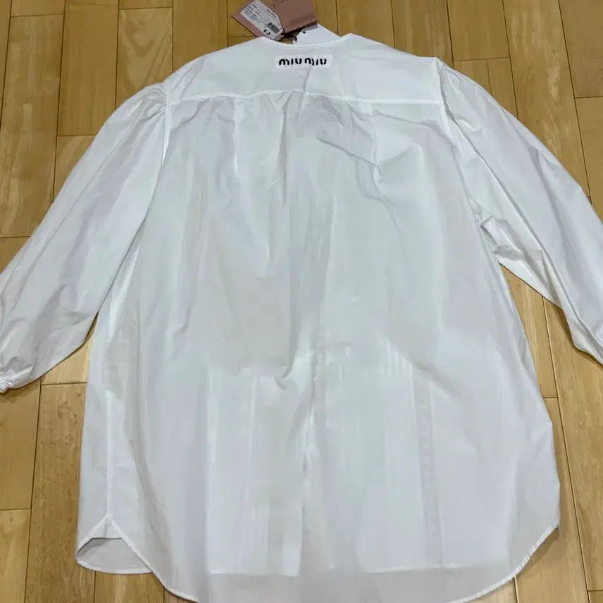 [BUNJANG] Miu Miu Ribbon Logo Mini Dress / 미우미우 리본 로고 미니 원피스 새상품