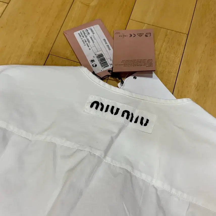 [BUNJANG] Miu Miu Ribbon Logo Mini Dress / 미우미우 리본 로고 미니 원피스 새상품