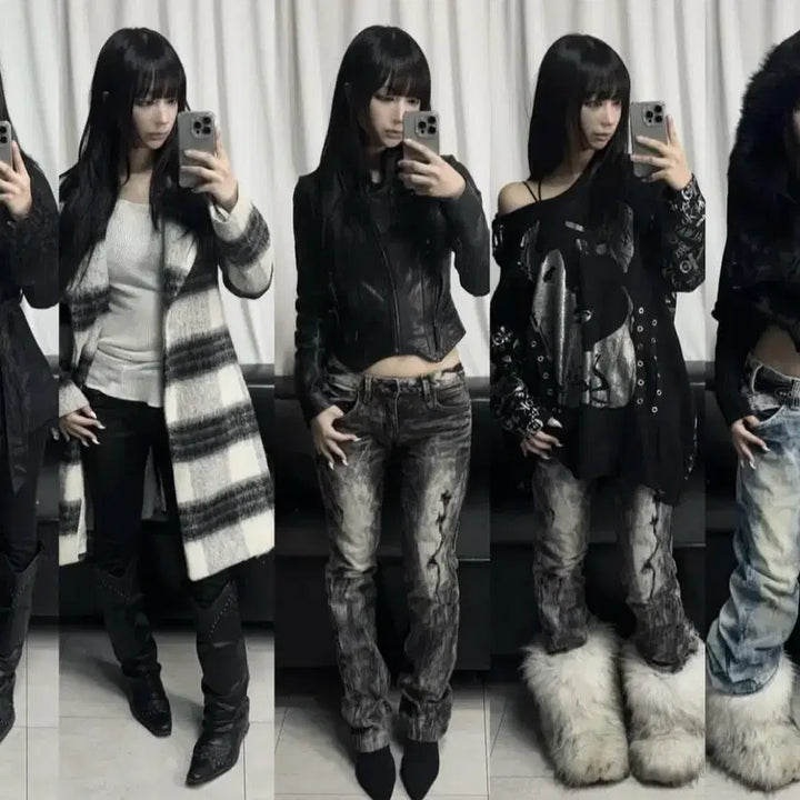 [BUNJANG] Noddednephia Fur Knit Hooded Zip-up / 노드네피아 퍼 니트 후드집업