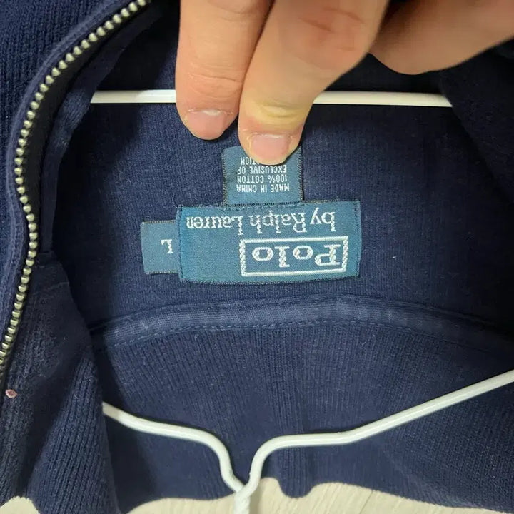 [BUNJANG] Polo Half-Zip Knit Sweater / 폴로 반집업 니트