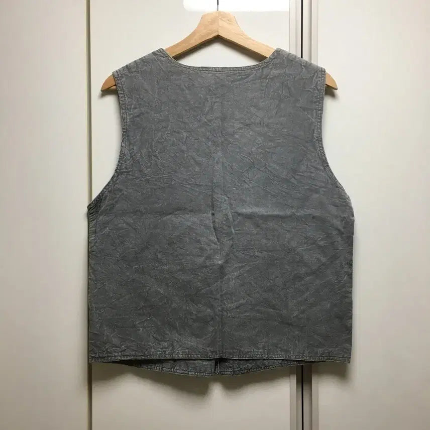 [BUNJANG] Vintage Patchwork Vest / 빈티지 베스트 조끼 청 패치워크 모리걸 하구미 히피 크루