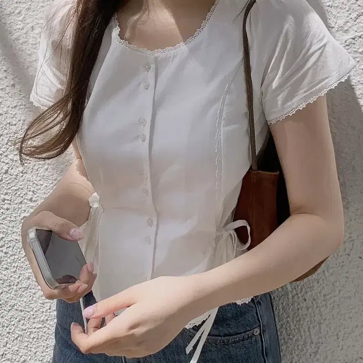 [BUNJANG] XG Lea Blouse M / 제니오 레아 블라우스 M