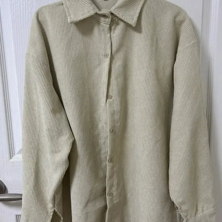 [BUNJANG] Corduroy Shirt Beige / 코듀로이 셔츠 베이지