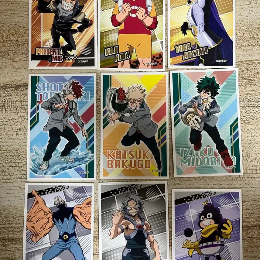 [BUNJANG] My Hero Academia Character Card Sticker / 나의 히어로 아카데미아 캐릭터 카드스티커
