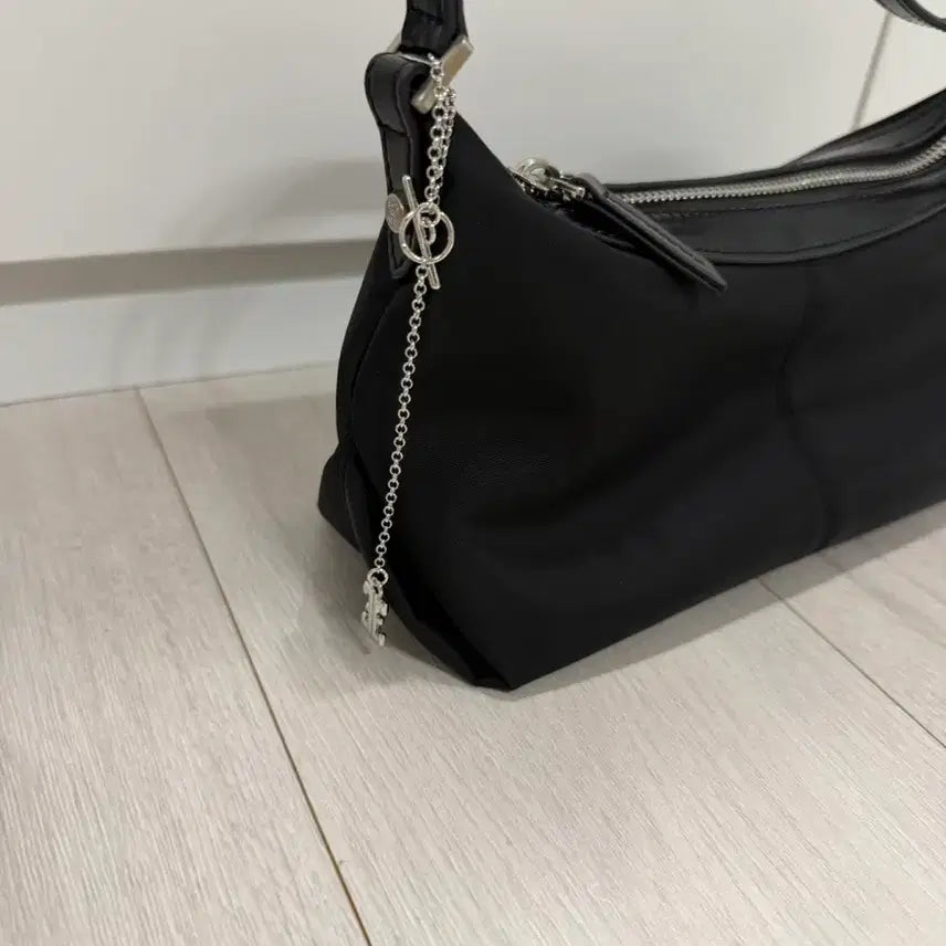 [BUNJANG] Polene Petit Bateau Bag Black Chain Included / [가격내림/풀박스] 폴뉴아 쁘띠 바토백 블랙(체인 포함)