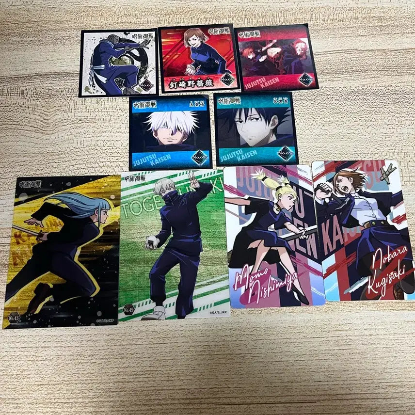 [BUNJANG] Jujutsu Kaisen Card Sticker / 주술회전 카드, 스티커 굿즈