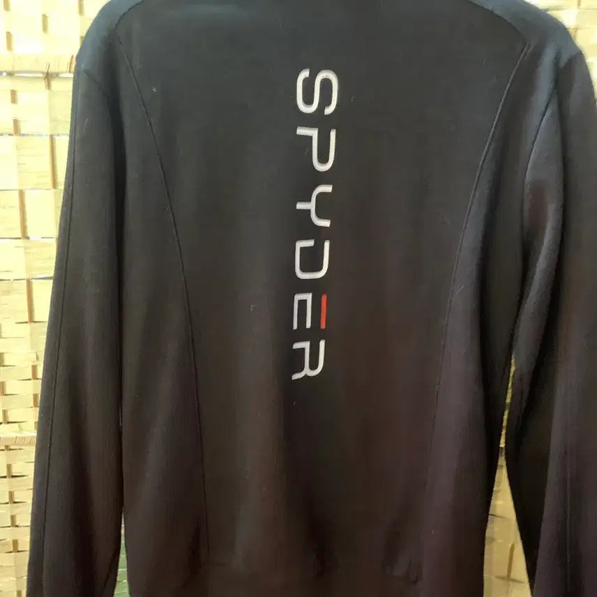 [BUNJANG] Spider Black Windbreaker Jacket / 스파이더 블랙 바람막이 점퍼