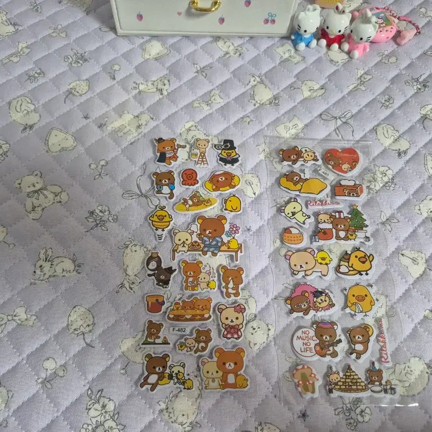 [BUNJANG] Rilakkuma Sticker / 리락쿠마 푹신 스티커 새상품