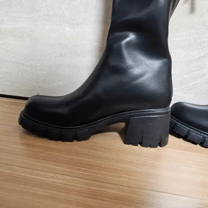 [BUNJANG] Long Boots 235-240 / 블랙 퍼 롱부츠 235-240