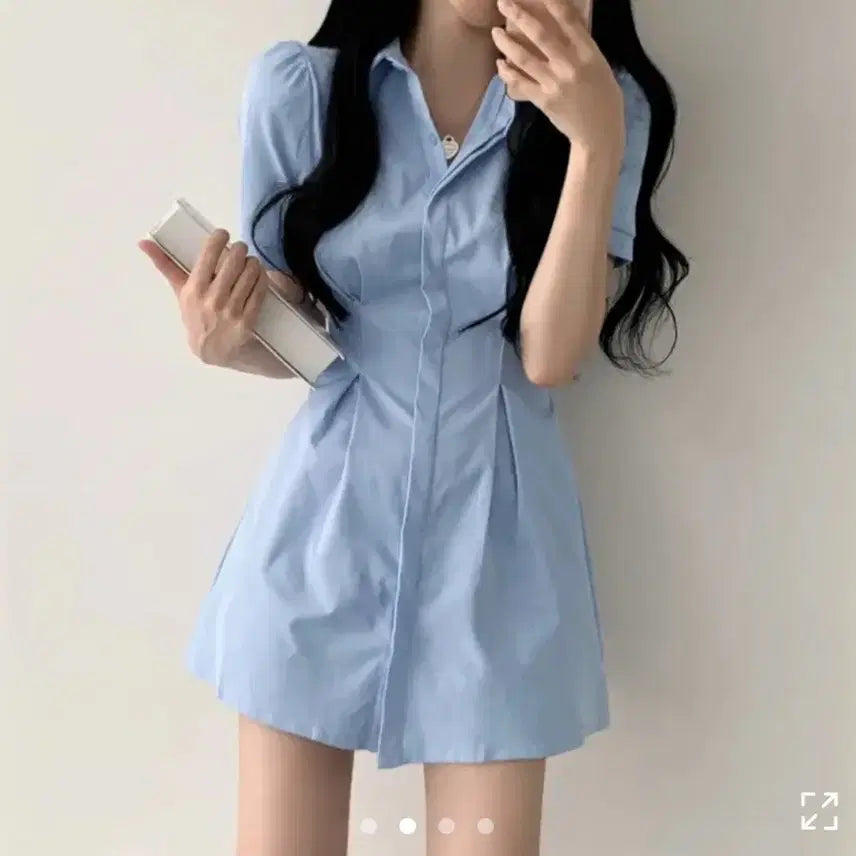 [BUNJANG] Ablie Shirt Dress / 에이블리 셔츠 원피스