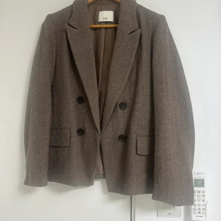 [BUNJANG] JJ GOTT Double Button Brown Jacket / jj지고트 더블단추 브라운 자켓