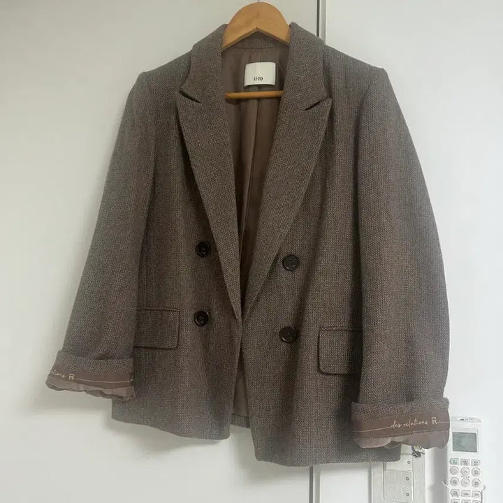 [BUNJANG] JJ GOTT Double Button Brown Jacket / jj지고트 더블단추 브라운 자켓