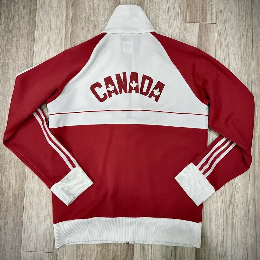 [BUNJANG] Adidas Canada Track Top / 아디다스 캐나다 트랙탑 빨흰 105 / 실측 56.5 / OG 레트로 /
