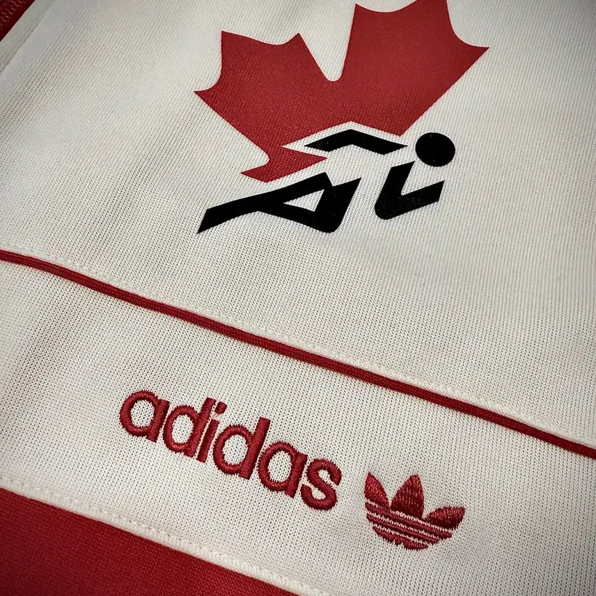 [BUNJANG] Adidas Canada Track Top / 아디다스 캐나다 트랙탑 빨흰 105 / 실측 56.5 / OG 레트로 /