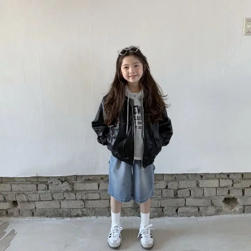 [BUNJANG] Fromis_9 Leather Jacket (Size: 5-7) / [M(5-7호)] 프롬아이 레더 자켓