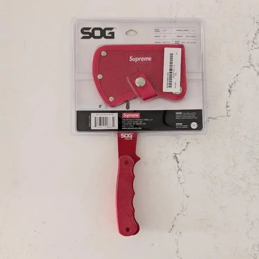 [BUNJANG] Supreme SOG Hand Axe Red 18SS / 슈프림 SOG 핸드 엑스 레드 - 18SS