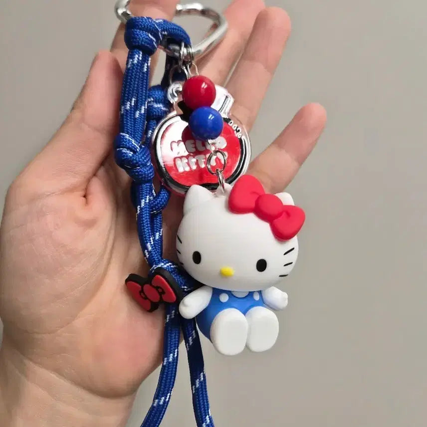 [BUNJANG] Kitty Rope Strap Keyring / (새상품) 키티 로프스트랩 키링