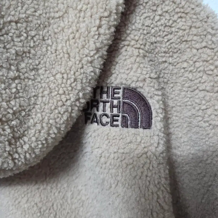 [BUNJANG] No Brand Fleece Hooded Zip-Up Coat (Beige) / 노스페이스 후리스  롱 후드 집업 코트 베이지