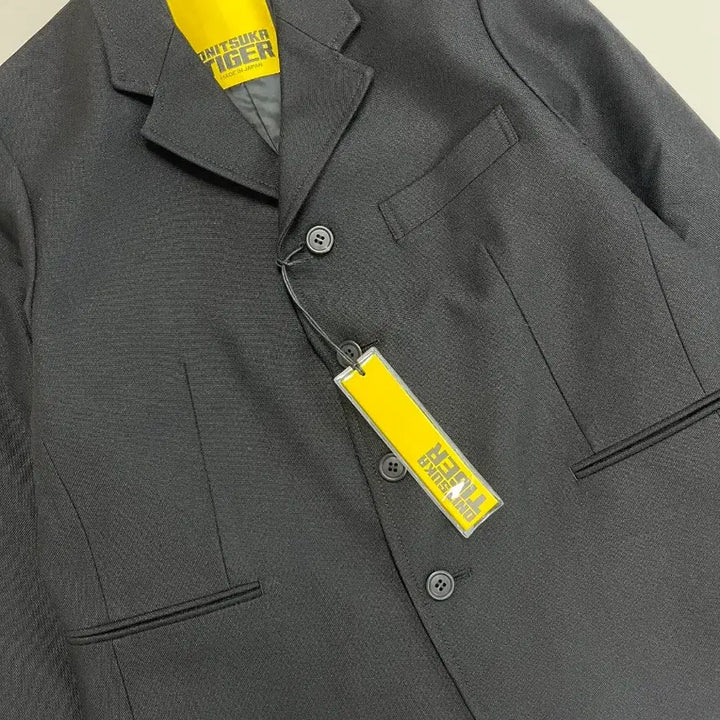 [BUNJANG] Onitsuka Tiger Blazer Jacket / [정품]오니츠카타이거 블랙 블레이저 자켓