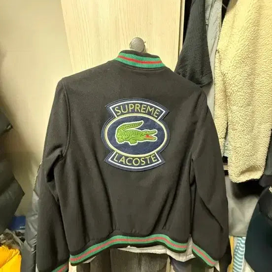 [BUNJANG] Supreme Lacoste Varsity Jacket / [S] 슈프림 라코스테 바시티 자켓