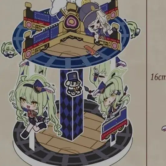[BUNJANG] Blue Archive Carousel Acrylic Stand / 블루아카이브 4주년 온리전 회전목마 아크릴