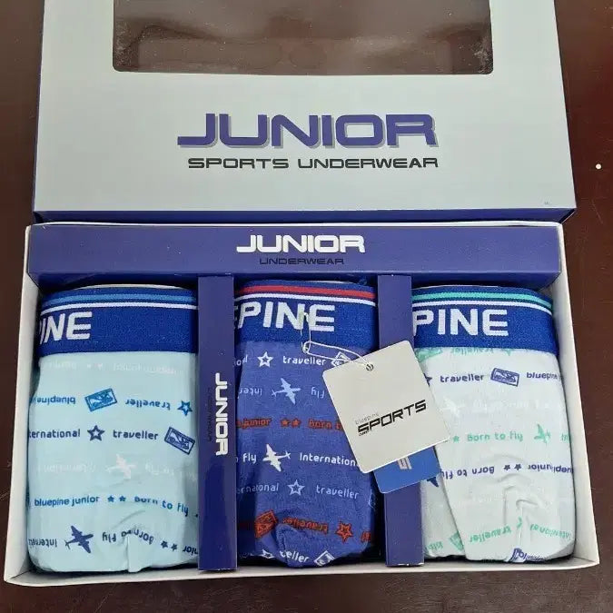 [BUNJANG] Blue Fin 1001 Junior Kids' Underwear Set / 새상품 85호 주니어 아동 드로즈 3매 블루핀 텐셀 밴드 1001