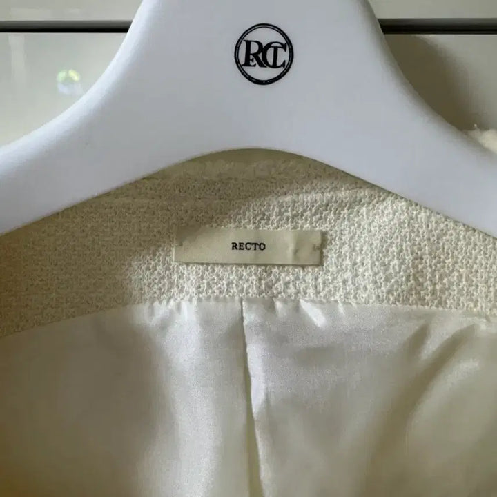 [BUNJANG] RECTO Ripple Tweed Jacket Ivory M / RECTO 렉토 물결 트위드 자켓 M