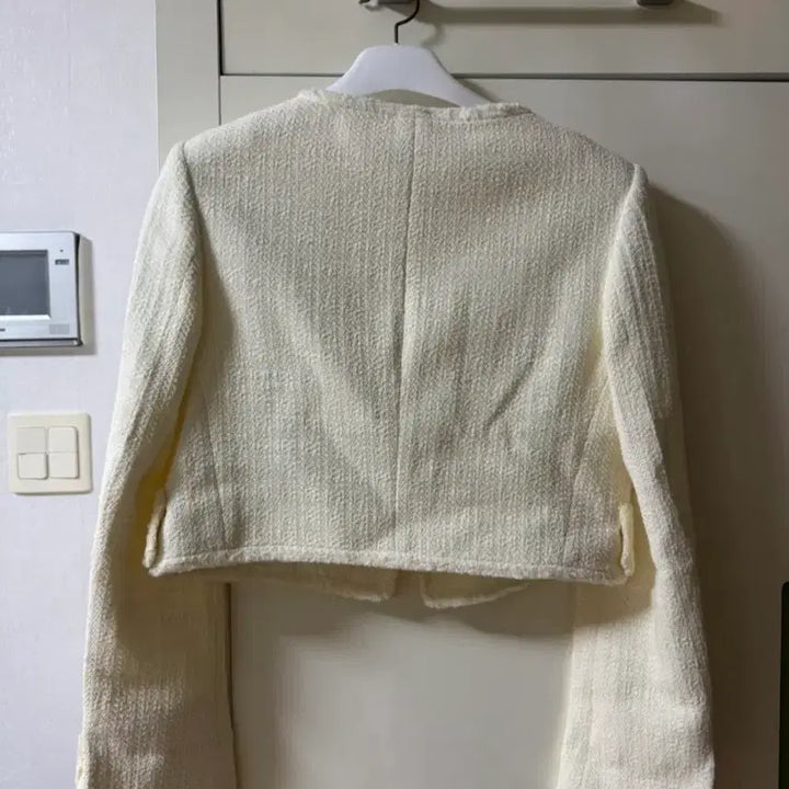 [BUNJANG] RECTO Ripple Tweed Jacket Ivory M / RECTO 렉토 물결 트위드 자켓 M