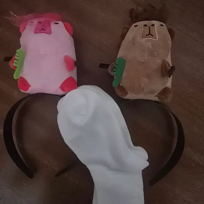 [BUNJANG] Capybara Headband Set / 카피바라 인형 머리띠 세트