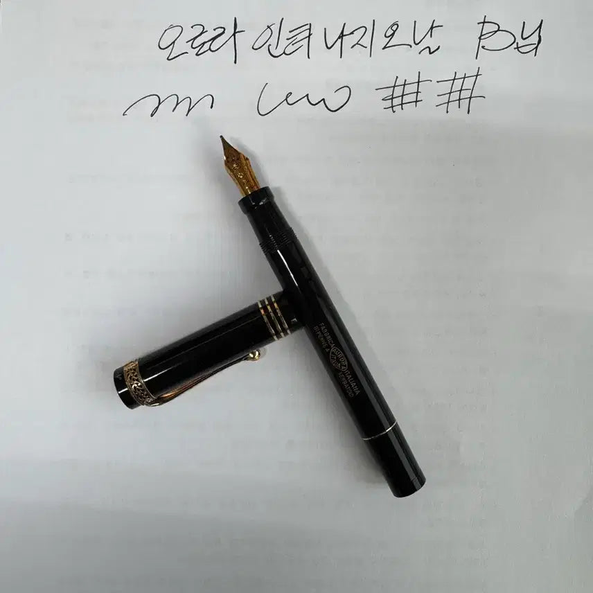 [BUNJANG] Intercross Aurora Fountain Pen (B Nib) / 오로라 인터지오날 만년필 B닙
