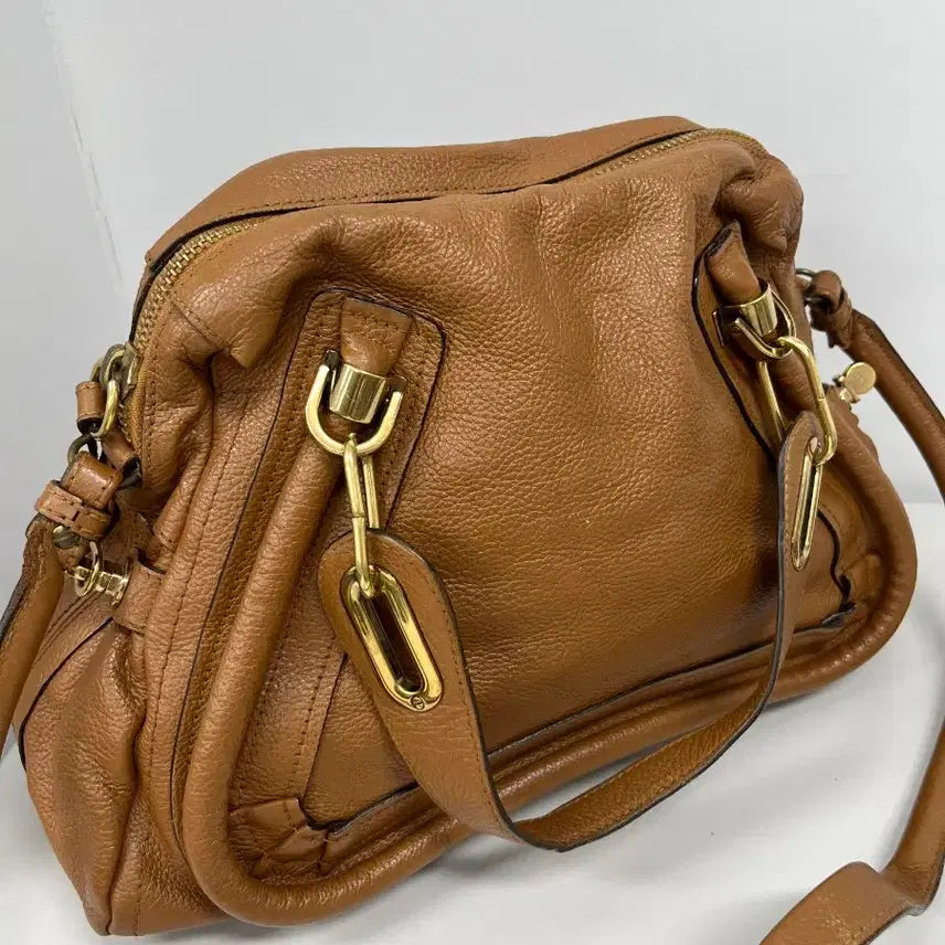 [BUNJANG] Chloe Marcie Brown Leather Tote Bag / [정품]끌로에 파라티 브라운 레더 토트백