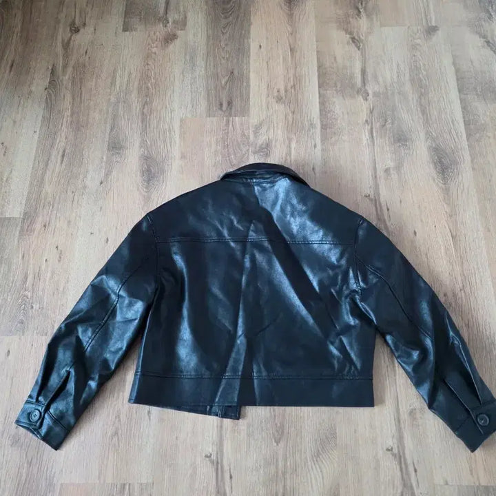 [BUNJANG] Black Leather Jacket / 블랙 레더 자켓