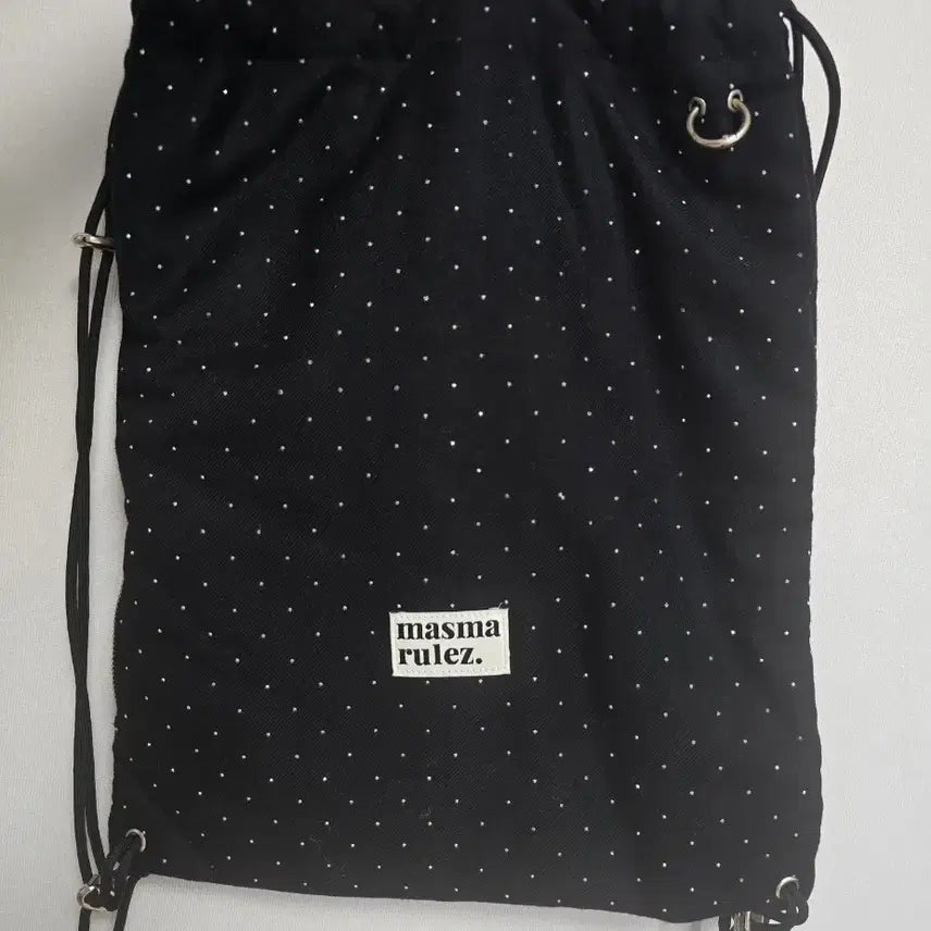 [BUNJANG] MAZ M rules String Bag Black / 마즈마룰즈 스트링백 짐색 블랙