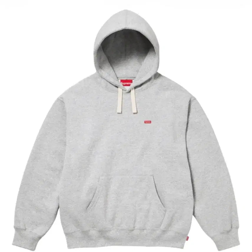 [BUNJANG] Supreme Drawcord Hoodie Heather Grey L / 슈프림 스몰 박스 드로우코드 후드 스웨트셔츠 헤더 그레이 L